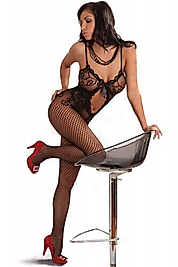 Kadın  Fantezi Vücut Çorabı Esnek Örgülü Seamless