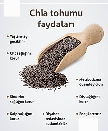 TOPTAN CHİA TOHUMU DÖKME 1 KG x 10 Ad - 10 KG