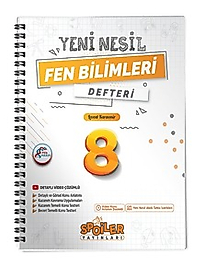 Spoiler Yayınları 8. Sınıf Fen Bilimleri Pdf Akıllı Defter 2025 2026 Yeni Baskı Sezon