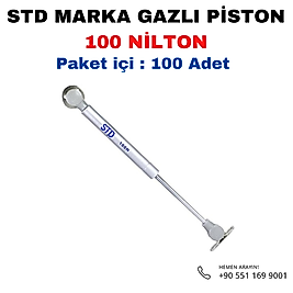 STD Marka 100 Nilton Gazlı Piston Koli 100 Adet