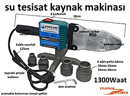 SU TESİSAT BORU KAYNAK MAKİNASI 1300WAAT AMATÖR TİPİ KALİTE SAĞLAM