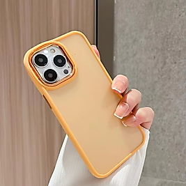 İphone 13 Pro Mat Telefon Kılıfı Portakal