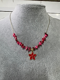 Bahar Mercan Taşlı Kolye