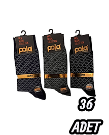 Erkek Pola Modal Çorap 36 Adet
