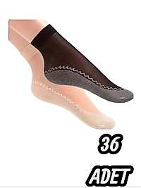 Kadın İdol Koton Taban Çorap 36 Adet