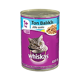 Whiskas Ton Balıklı Yetişkin Kedi Konserve Maması (400 g)