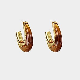 Agate Steel Earring | Küpe