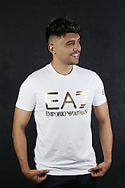 ZEROWEAR - EA7 KOL DETAYLI PREMİUM KALİTE ERKEK T-SHİRT