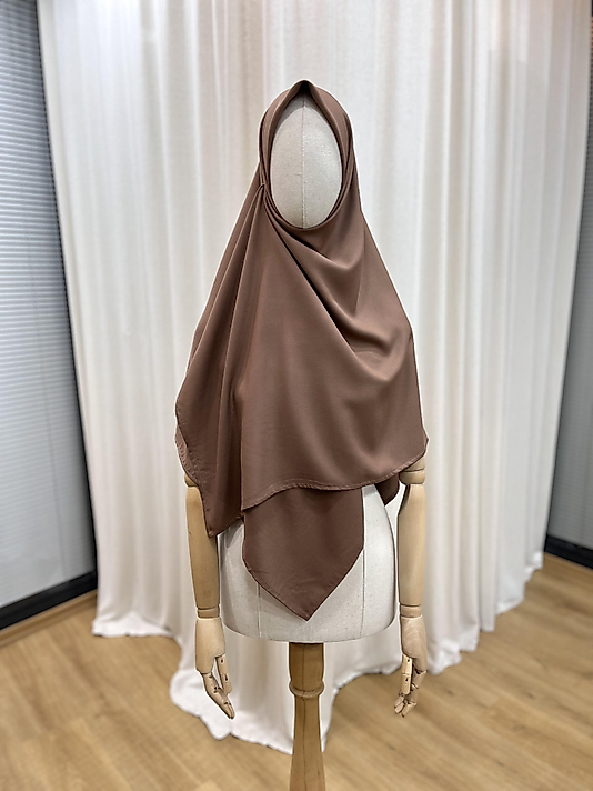 Kahve Bambu Viskon Eşarp 120 Cm