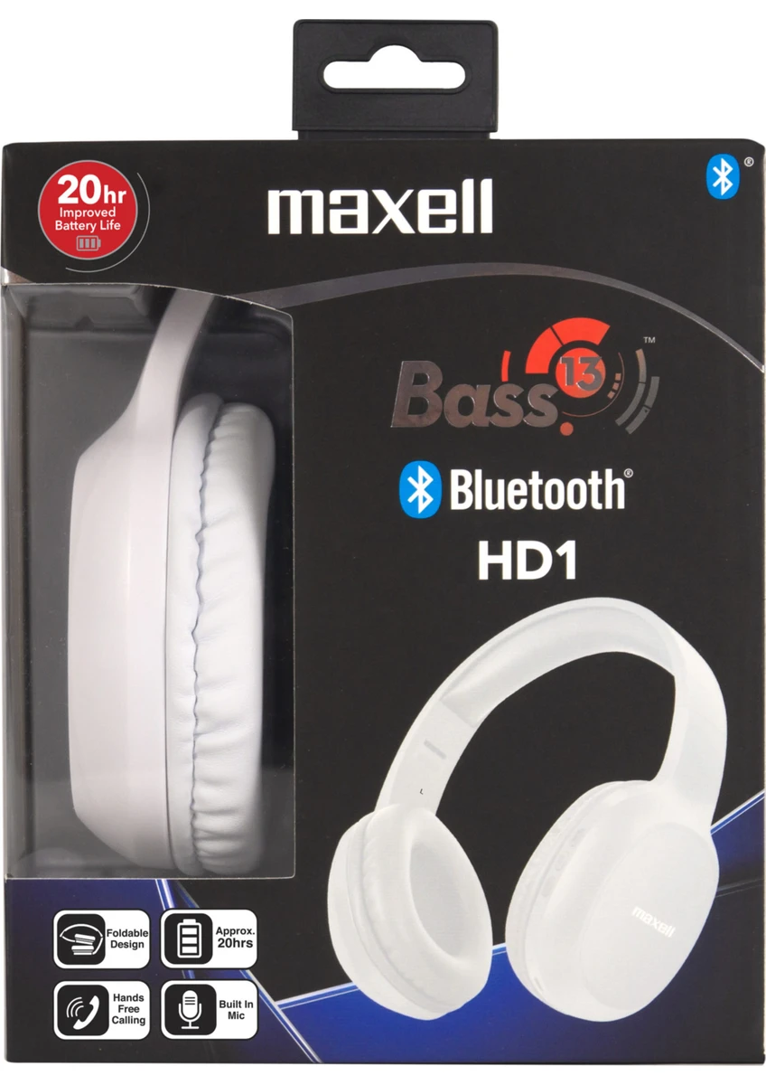 MAXELL HD1 HEADPHONE Bluetooth Kulaklık (Beyaz)