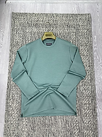 Bisiklet yaka sweatshirt mint (kod 1092)