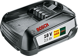 BOSCH PBA 18 Volt 2,5 Ah Lityum Akü (Yeşil Seri Makinalar için)