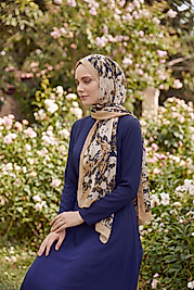 Spring Çiçekli Desenli Şal