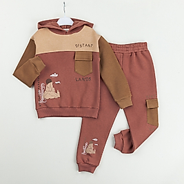 Erkek Çocuk 3-6 Yaş İkili Takım Kiremit