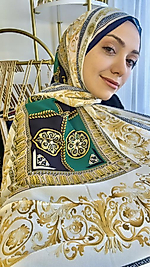 Versace Vual Şal - Yeşil