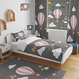 Minibabyrooms Pembe Uçan Balon Temalı Çocuk/Genç Oda Takımı