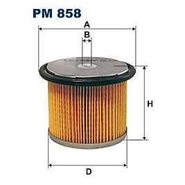 FILTRON PM858  YAKIT FILTRESI > PSA > 205 II - 306 - 309 II - 405 I-II - 406 - 806 - EXPERT I - PARTNER M49 | BERLINGO JUMPY I XSARA FIAT SCUDO I ULYSSE 1.9D XUD9 | HYUNDAI > LANTRA II 1.9D