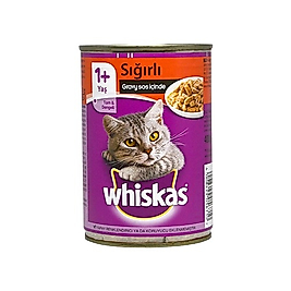 Whiskas Sığır Etli Kedi Konserve Maması (400 g)