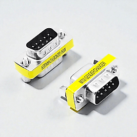 9 Pin RS232 Erkek-Erkek Gender Changer - DB9 Seri Port Kablo Birleştirici ve Uzatıcı Adaptör