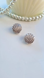 Mideye Model Zirkon Taşlı Küpe Silver