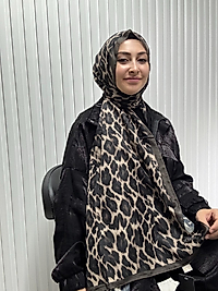 Zer Leopar Desen Şal