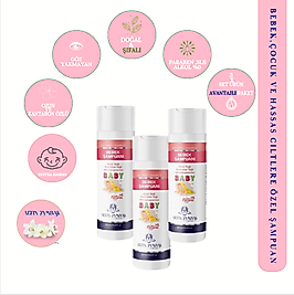Bebek Şampuanı 250 ml 3lü Avantajlı Paket