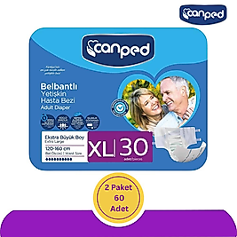 Canped Belbantlı Hasta Bezi Extra Büyük (XL) 60 Adet (2x30)