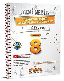 Spoiler Yayınları 8. Sınıf TC İnkılap Tarihi ve Atatürkçülük Pdf Akıllı Defter 2025 2026 Yeni Baskı Sezon