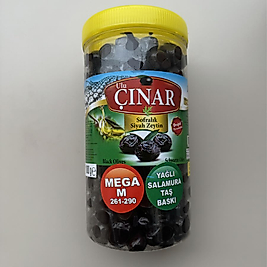 Mega Siyah Zeytin Az Tuzlu 1 Kg