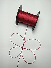0.8 Mm 25 Metre Tesbih İpi Koyu Kırmızı