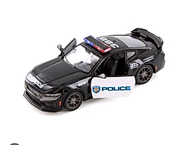 Kinsmart Çek Bırak 2024 Ford Mustang Dark Horse (Police) Polis Arabası 1:38 Ölçek
