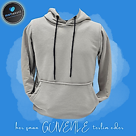 Kapşonlu Sweatshirts  Bay ( Kemik )