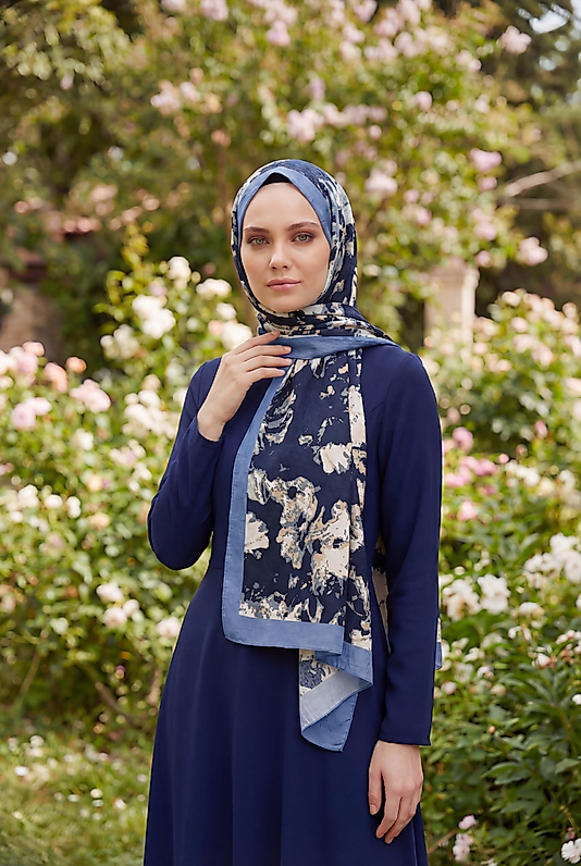 Spring Çiçekli Desenli Şal