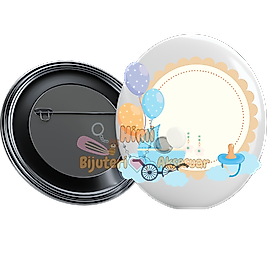 Kız Erkek Çocuk Baby Shower Metal Resimli İğneli Buton Rozet Magnet Anahtarlık Açacak Çanta Rozetleri M16