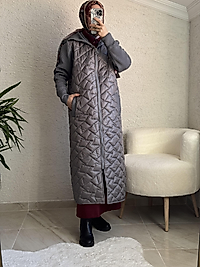 TRİKO DETAYLI MONT GRİ RENK