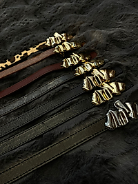 gold tokalı deri kemer