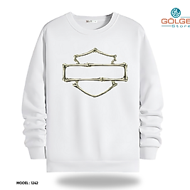Motorcu Model Bisiklet Yaka Erkek kadın Slimfit Sweatshirt