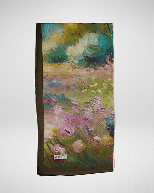 Spring Eşarp Suluboya Desen