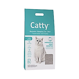 Catty Bentonite Marsilya Sabunlu İnce Taneli Kedi Kumu (10 L)