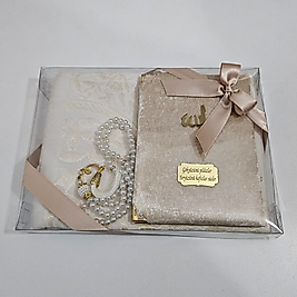 Rose Rengi Seccadeli Kadife Set