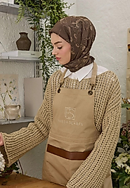 Ruby Desen Pamuk İpek Eşarp Kahve
