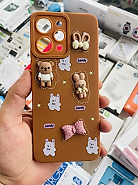 Redmi 12 Ayıcık Kabartmalı Telefon Kılıfı