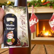 Yeni Yıl Yılbaşı Özel Karışık Desen 3 Adet Açacak Magnet