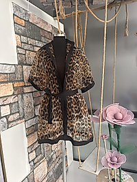 Leopar Desenli Kimono