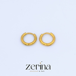 Minimal Halka Gold Renk Kadın Küpe