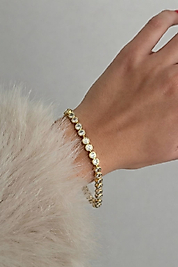 14K VIP Taşlı Zarif Bileklik