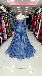 Prenses Model Abiye İndigo 1015