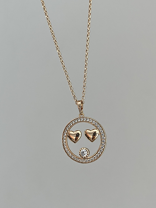 Xuping Rose-Gold Gülenyüz Kolye