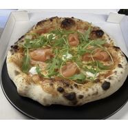 Lachs-Pizza