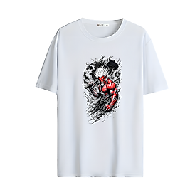 Anime Karakter Tarzı Baskılı Oversize Unisex Tişört